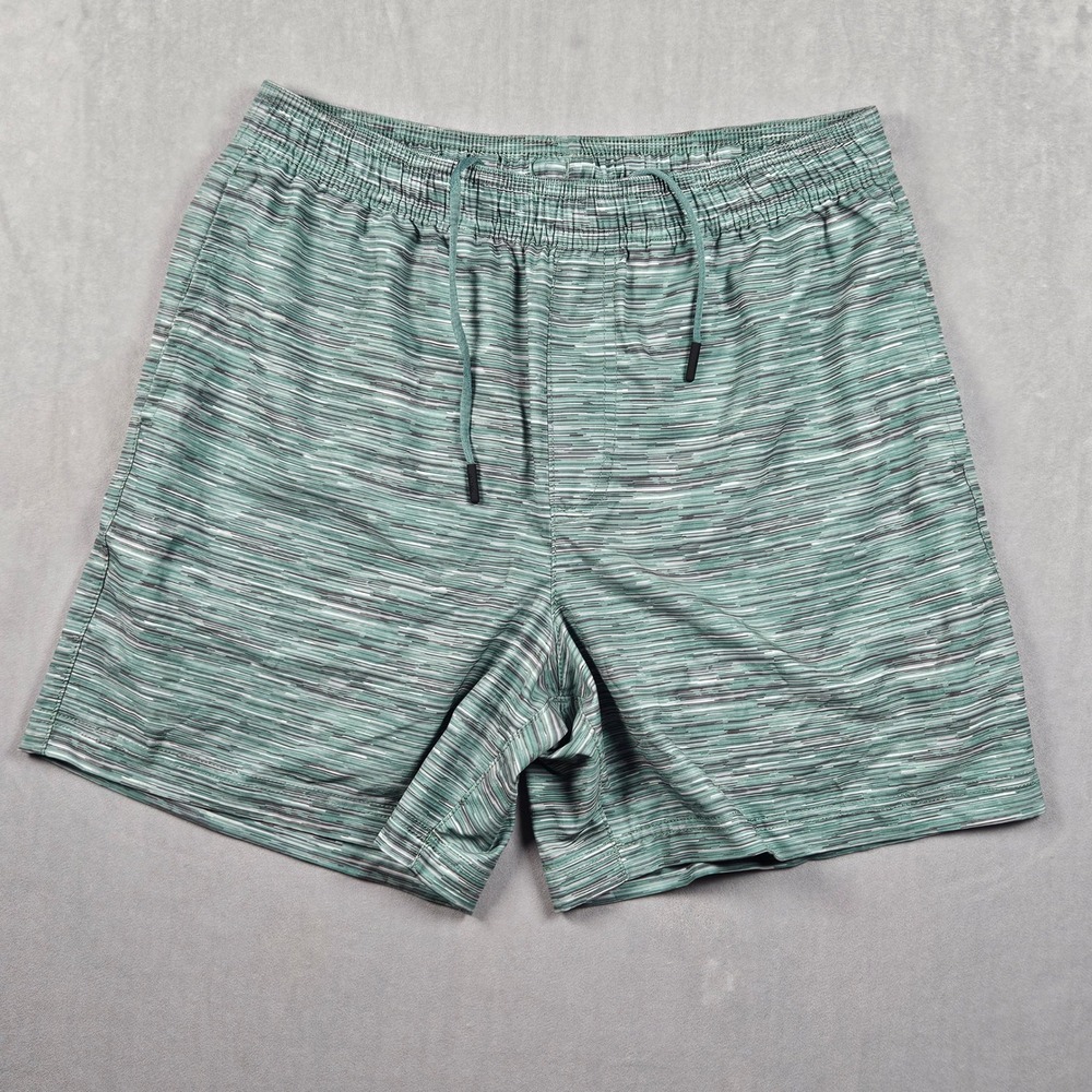 Chubbies Swim Trunks Mens Medium Green Space Dye 5.5 Inseam Compression Liner